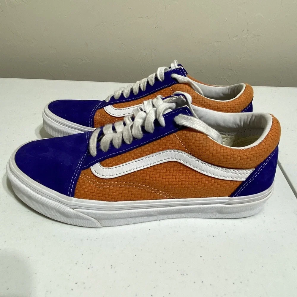 Vans Old Skool Low Top Sneakers Leather Suede Canvas Men’s Sz 6.5 Womens Sz 8 - Picture 4 of 8